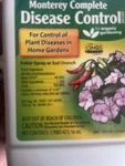 Monterey Comp. Concentrate Fungicide & Bactericide Control Of Gard Lawn 1 Pt. Fixed Price $19.95.