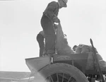 Loading Bins Of Potato Planter With Fertilizer Seed From Trailer A- Old Photo 2. Fixed Price $6.52.