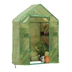 Gardman Walk Greenhouse With 2 Tier Shelving Unit And Zippered Door,. Fixed Price $64.99.