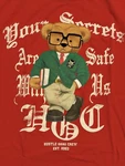 Hustle Gang Crew Red Long Sleeve Shirt Your Secrets Are Safe With Bear 2X. Fixed Price $25.00.