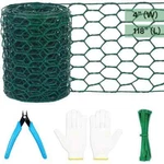 Poultry Green Chicken Wire,garden Fence Animal Barrier W/gloves,pliers +. Fixed Price $12.95.