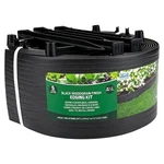 5 In. X 20 Ft. Black Wood Grain Plastic Landscape Edging With Stakes. Fixed Price $23.83.