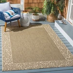 Safavieh Indoor / Outdoor Brown Natural Area Rugs CY0727-3009. Fixed Price $73.00.