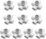 5 Way 1/2" Tee Pvc Fitting ELBOW,10 Pack Connector, Furniture Grade,. Fixed Price $17.49.