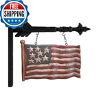 K&k Interiors Carved Flag Arrow Replacement Red White And Blue B5751. Fixed Price $65.00.