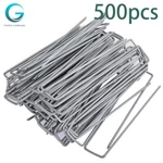 500 Pack U-pin Garden Stakes Galvanized Landscape Sod Staples 11 Gauge 6 Inch. Fixed Price $34.09.