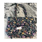 Vera Bradley Floral Quilted Zip Tote W/ Inner & Outer Pockets, Double Handles. Fixed Price $40.00.