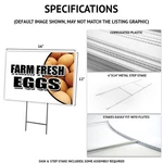 Visit Our Book Fair Yard Sign & Stake Outdoor Plastic Coroplast Window. Fixed Price $23.99.