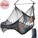 Hammock Chair Handmade Hanging Cotton Rope Woven Seat Soft-spun La. Fixed Price $55.27.