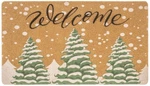 Mealah Winter Welcome Outdoor Doormat Non-slip Artificial Coir Snowflake. Fixed Price $30.49.