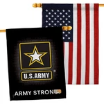 Breeze Decor U.s. Army House Flag - Pack Armed Forces Rangers United State. Fixed Price $71.03.