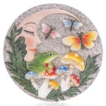 Garden Stepping Stones Outdoor, 9.8" Resin Frog With Moon. Fixed Price $15.99.