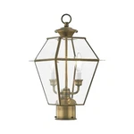 Livex Lighting 2284-01 Westover 2-LIGHT Outdoor Post Head, Antique Brass, 16..... Fixed Price $315.78.
