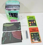 New Greenland Gardener Outdoor Vegetable & Salsa Planting Kit, Seeds+mats. Fixed Price $33.50.