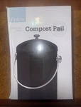 Epica Stainless Steel Compost Bin 1.3 Gallon-includes Charcoal Filter. Fixed Price $35.10.