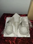 Vtg Nos 1990'S The Artist's Club Resin Birdhouse Stakes Set Of 3 Paint Project. Fixed Price $20.00.