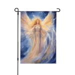 Golden Angel Garden Flag 12X18 Double Sided - Durable Yard Lawn Decor. Fixed Price $19.28.