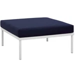Modway Harmony Outdoor Patio Aluminum Ottoman White/navy -EEI-2609-WHI-NAV. Fixed Price $409.99.