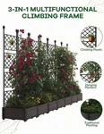 Bed Kit With Trellis Raised, Vertical Planter Box Small Space Gardening. Fixed Price $144.28.