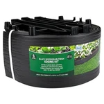 5 In. X 20 Ft. Black Wood Grain Plastic Landscape Edging With Stakes. Fixed Price $23.83.
