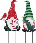 Yeahome Outdoor Christmas Decorations, 2 Pack Gnomes Decorative Garden Red. Fixed Price $50.99.