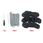 201 Pack Landscape Staples With Gasket Washer Caps 6 Inch Vapor Barrier Stakes. Fixed Price $32.61.