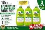 Lot Of Tiki Bitefighter Torch Fuel Clean Burn 32 Fl Oz Each Safety Lock Lid. Fixed Price $59.99.