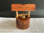 Vintage Cedar Wood Wishing Well Souvenir Pikes Peak Colo. Elevation 14,110. Fixed Price $40.00.