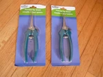 2 X Garden Pruner Shears Snips Scissors Stainless Steel Sharp Tipped Blades. Fixed Price $9.95.