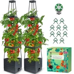Mqhuayu 57IN Tomato Planter With Trellis, 2-PACK Self-watering Raised Bed. Fixed Price $59.99.