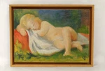 Hsp Landscape Sleeping Child Blanket Victor Dupont 20TH Century. Fixed Price $925.18.