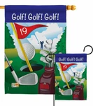 Golf!, Garden Flag Sports Decorative Small Gift Yard House Banner. Fixed Price $63.95.