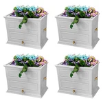Good Ideas Savannah 42 Gal Flatback Colonial Style Rain Barrel Planter (4 Pack). Fixed Price $709.99.