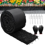 10 Ft Rubber Mulch Roll For Landscaping Garden Edging, Weed Control Mat. Fixed Price $33.62.