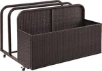 Crosley Furniture Palm Harbor Wicker Outdoor Storage Pool Caddy For Toys,. Fixed Price $342.99.