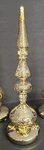 Gold Led Tabletop Finial 17 Inch Holiday Cor Battery Dazzling Beauty. Fixed Price $34.99.