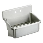 Elkay EWS25202 Stainless Steel 25" Wall Hung Single Bowl 2-HOLE Sink. Fixed Price $1995.05.