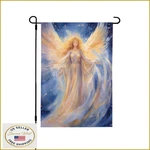 Golden Angel Garden Flag 12X18 Double-sided Outdoor Yard Decor Fade-resistant. Fixed Price $21.43.
