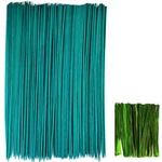 Gxxmei 100PCS 18" Plant Sticks Support With Green Garden Ties,. Fixed Price $20.08.