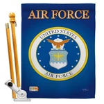 Breeze Decor Air House Flag - Set Armed Forces Usaf United State American. Fixed Price $78.62.