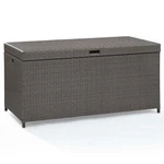 Crosley Furniture Palm Harbor Wicker / Rattan Patio Deck Box In Weathered Gray. Fixed Price $276.72.