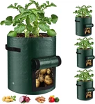 3 Pack 10 Gallon Potato Grow Bags W/ Harvest Window Handles Garden Planters. Fixed Price $14.95.