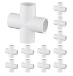 12 Pack 3/4" Cross Pvc Fitting Connector, 4-WAY Furniture Grade Elbow. Fixed Price $26.99.
