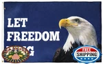 Flagsource Let Freedom Ring Nylon Decorative Made The Usa 3X5. Fixed Price $82.56.