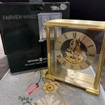 Disney Howard Miller Mantle Table Clock W/ Etched Mickey Brass 645622. Fixed Price $44.00.