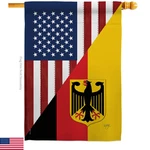 Breeze Decor - Us German Friendship Flags Of The World Everyday Impressions. Fixed Price $56.75.