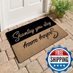 Melodaddy Funny Welcome Doormat Front Porch Decor Rugs With Rubber Back 30"(L) X. Fixed Price $40.64.