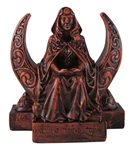 Small Moon Goddess Figurine - Wicca Lunar Witch Pagan Altar Statue Dryad Design. Fixed Price $29.99.