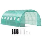 Walk-in Greenhouse 20'X10'X7' Hot Planter Gardening Galvanized Frame. Fixed Price $147.99.