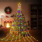 200 Led Solar Christmas Tree Color Changing Waterfall Lights Indoor Outdoor Us. Fixed Price $17.70.